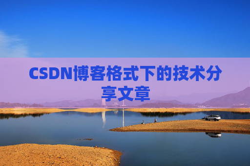 CSDN博客格式下的技术分享文章